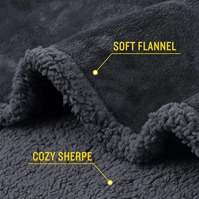 Waterproof Pet Blanket: Reversible Fleece Sofa Couch Protector for Dogs and Cats