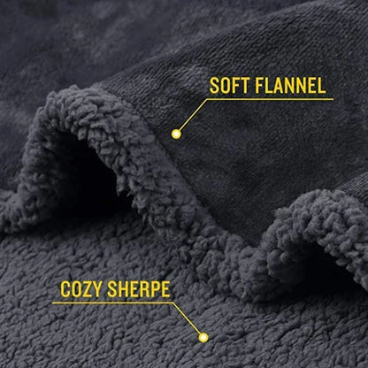 Waterproof Pet Blanket: Reversible Fleece Sofa Couch Protector for Dogs and Cats