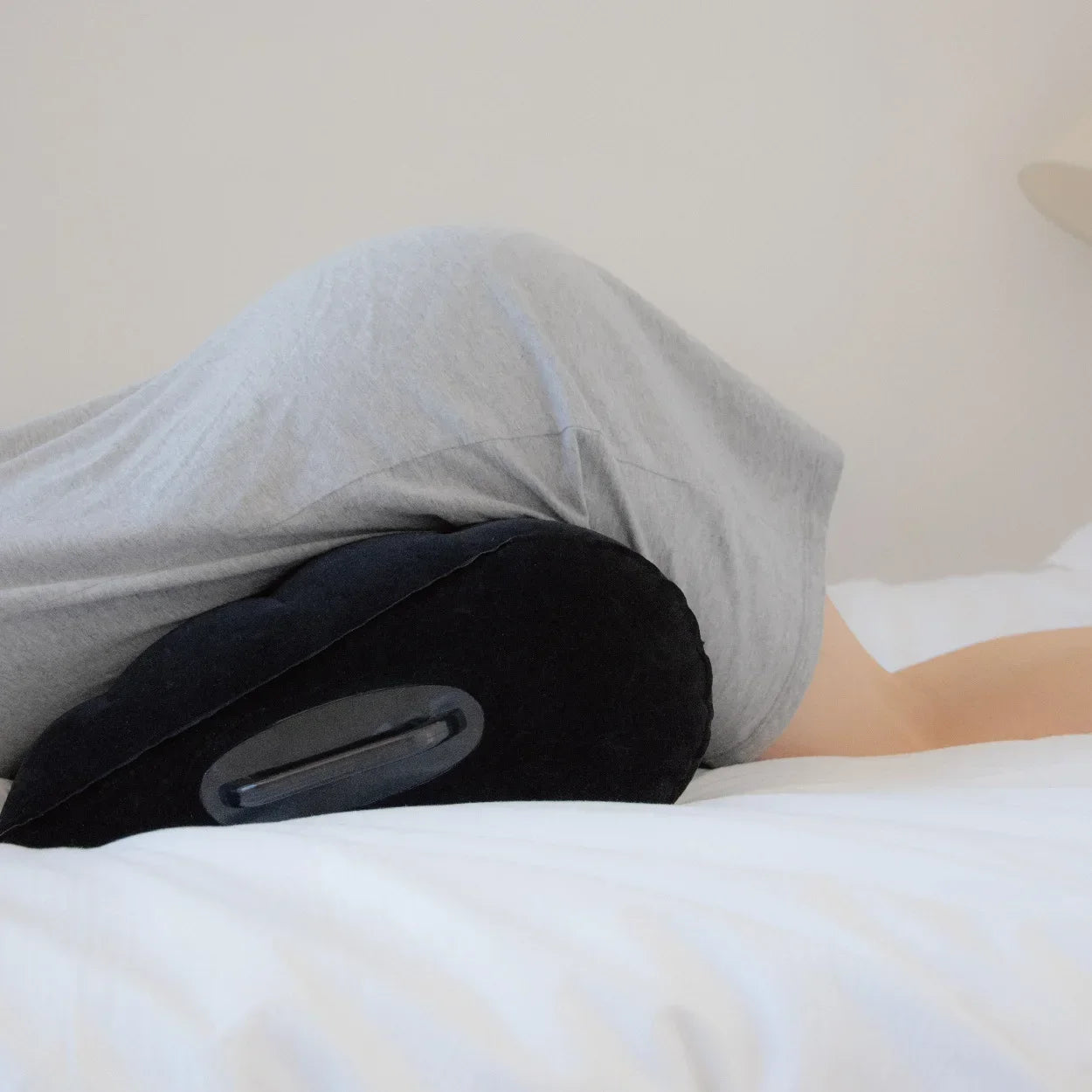 Inflatable PVC Flocking Love Pillow Wedge Cushion for Bed Sofa Support